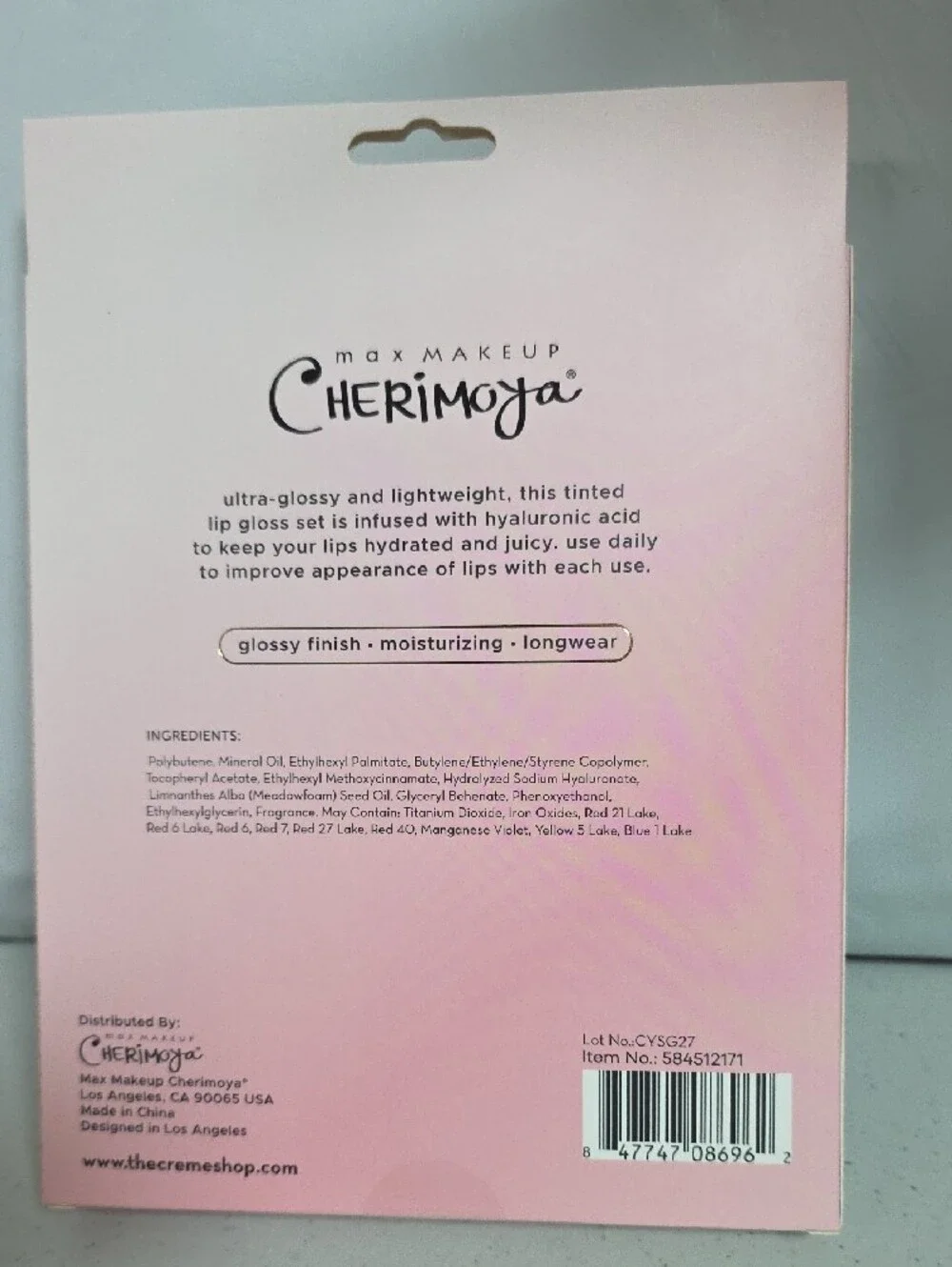 Lip Oil Trio - Pink Hydrating Lip Oils (Rosé Glow, Ruby‎ Shine, Candy Sky)